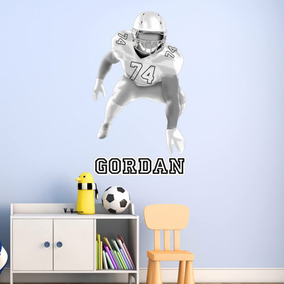 Adhésif décoratif joueur de football Lineman