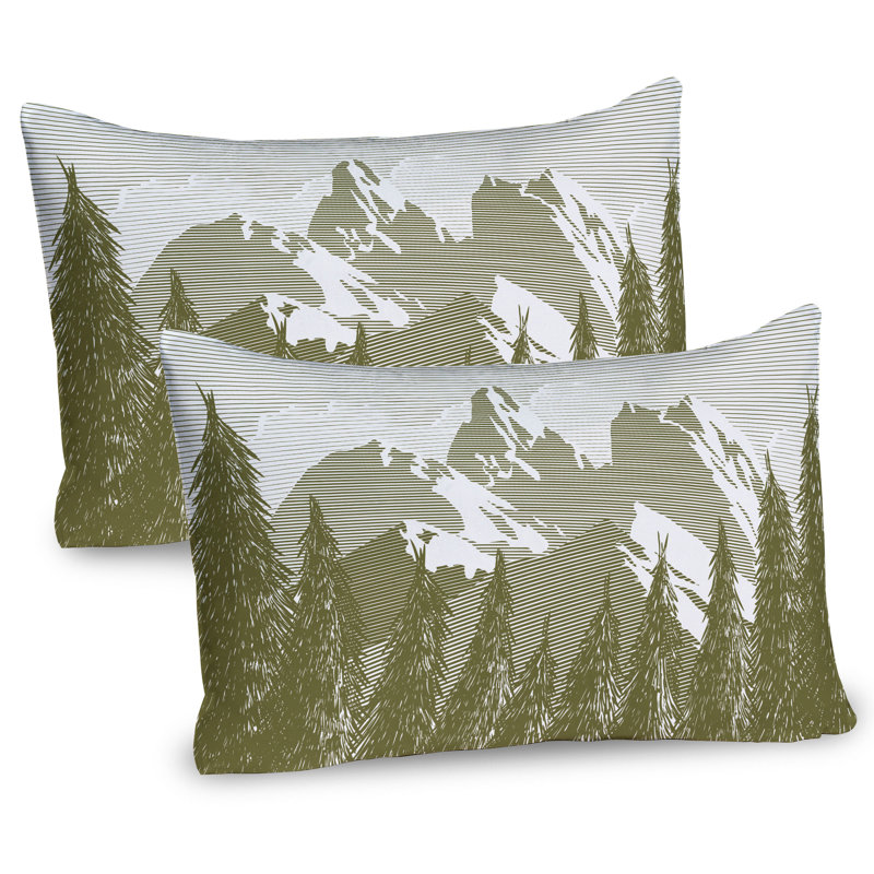 Ensemble de 2 taies décoratives Ambesonne Nature, H 20 po x l 30 po