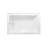 Kingston Brass Aqua Eden 60-Inch Acrylic Rectangular 3-Wall Alcove Tub, Right Hand Drain-108331568-110327990