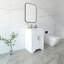 Ensemble de meuble-lavabo autoportant blanc mat avec comptoir en quartz de Carrare 24 po Aurilla-1377592117-1377592123