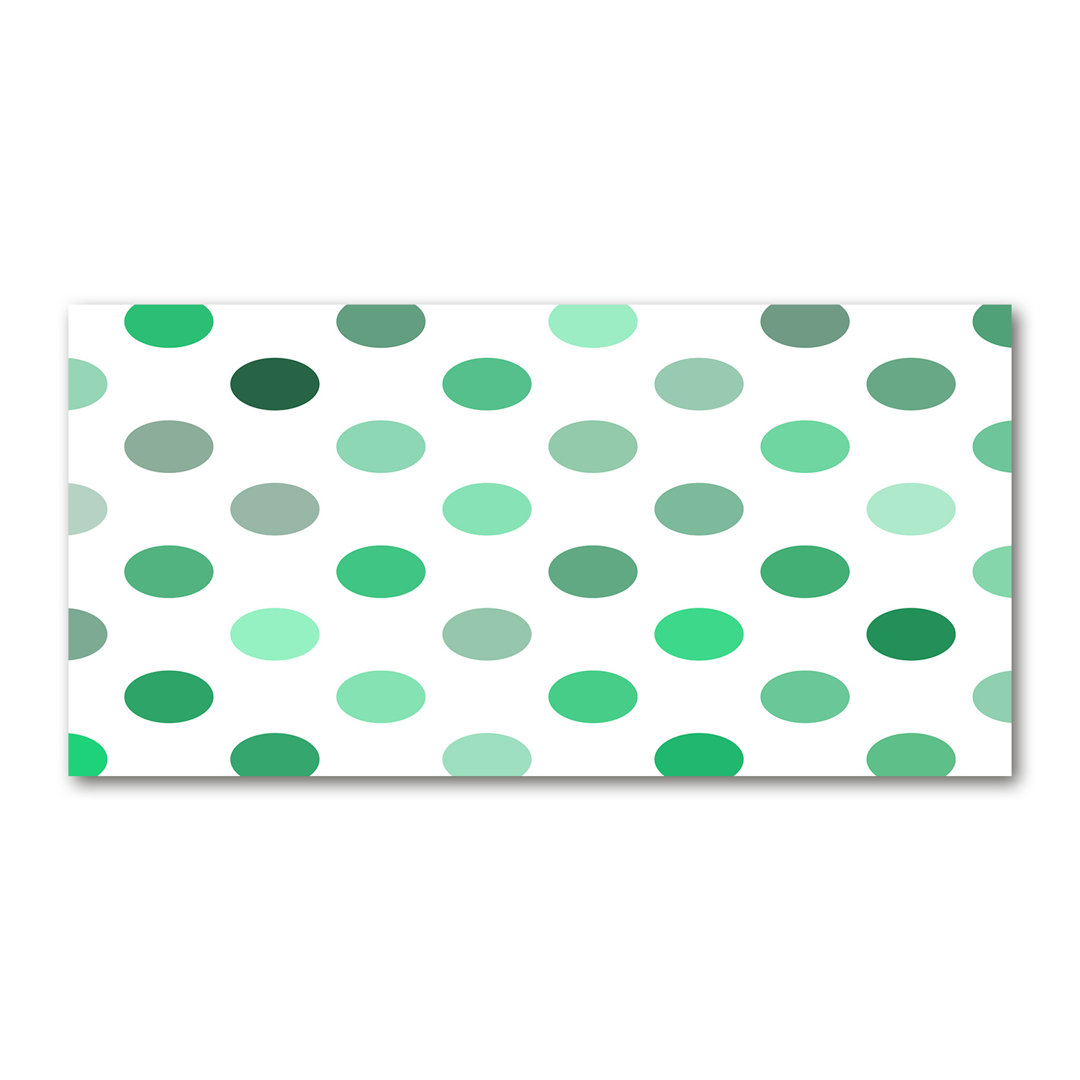 Green Dots - No Frame Print on Canvas