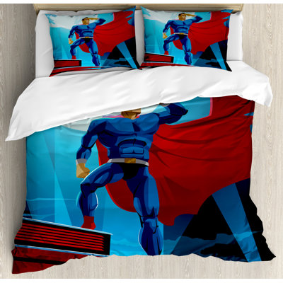 Superhero Modern & Contemporary Duvet Cover