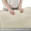 Canapé spacieux en forme de L, tissu en coton et lin, design moderne pour le bureau à domicile