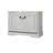 Shoe Storage Bench with 1 Flip Drawer and Adjustable Shelf, Small Shoe Cabinet for Entryway, Hallway, Bedroom-Antique White