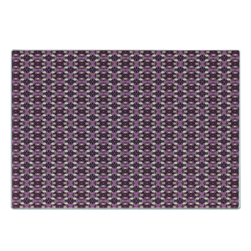 Ambesonne planche à découper abstraite en verre trempé cercles excentriques formant une prune fuchsia foncé