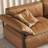 Orange Genuine Leather Modular Sofa cushion couch