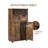 Tall Storage Cabinet with 2 Large Drawers & Adjustable Shelf, Rustic Brown Finish for Versatile Home Organization-2081072465