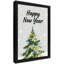 Reproduction d'art encadrée noire encadrée noire Happy New Year-901778441