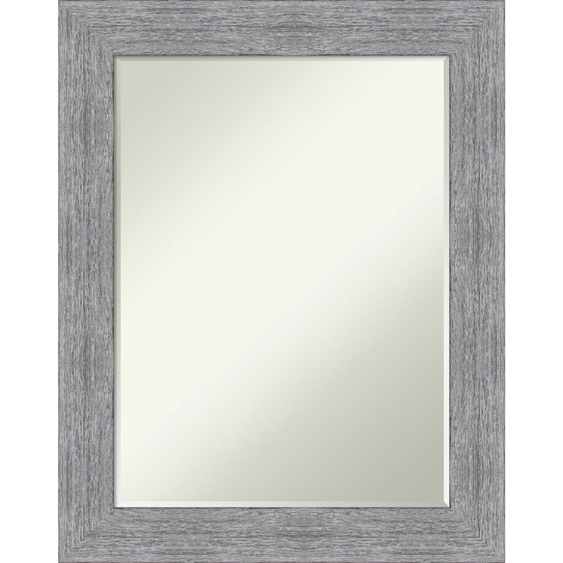 Repton Flat Wall Mirror, Gray