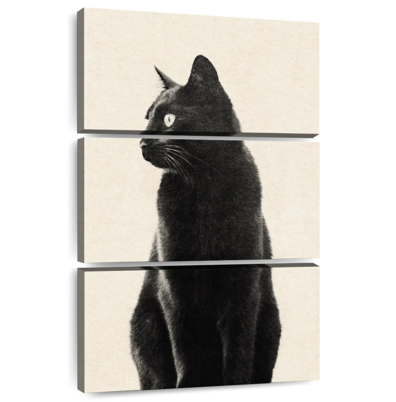 Brampt Black Cat Beige, 50" H x 32" W