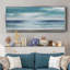 Blue Silver Shore, reproduction d'art sur toile-1377206548-1377206554