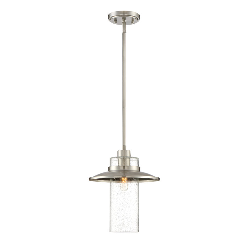 Quinault 1 - Light Satin Platinum Single Pendant
