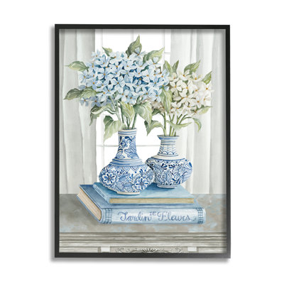 " Traditional Dogwood Floral Bouquets Blue Books Stacked " by Cindy Jacobs