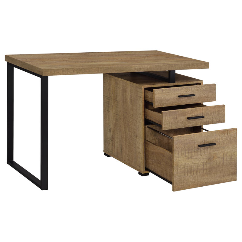 Babken Reversible Desk, Mango/Black