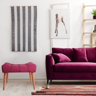 Banc rembourré en polyester Kahmiah