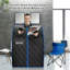 Costway Polymer Aluminum Mesh Sponge + PVC Supporting Board Water Resistant Sauna Tent