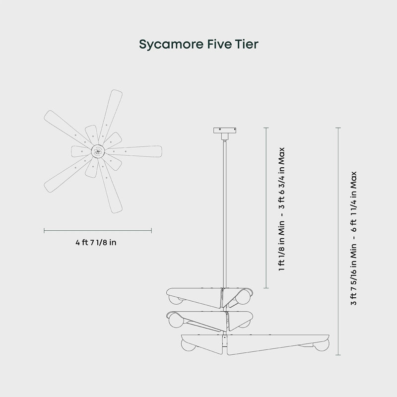 Sycamore Chandelier 3 Tiers In Dusk Pink, Dawn Gray, 10 Lights, 30.5" H x 55.13" W x 55.13" D