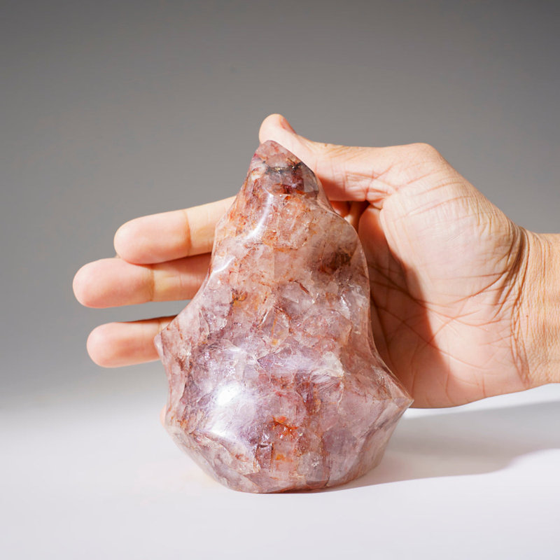 Strawberry Quartz Hand Painted Decorative Object