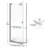 Armon 32.75" W x 66" H Pivot Semi-Frameless Shower Door-17243253-16968503