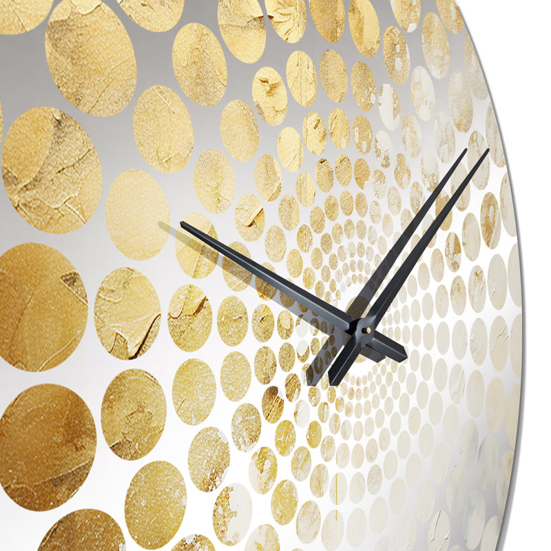 Ilyas - Horloge murale abstraite en marbre, Médium