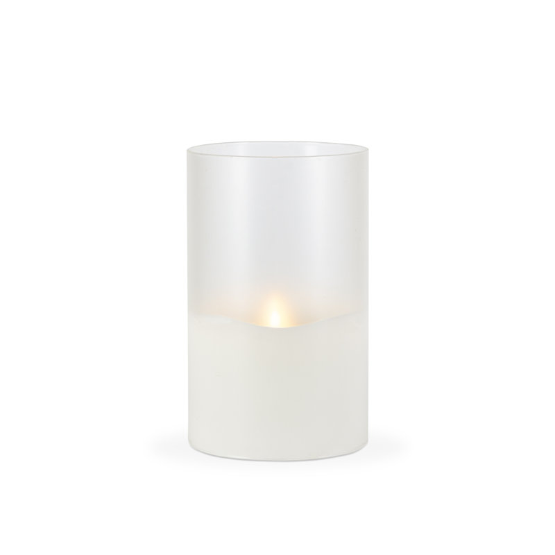 Heyko Unscented Flameless Candle, 8" H x 5" W x 5" D