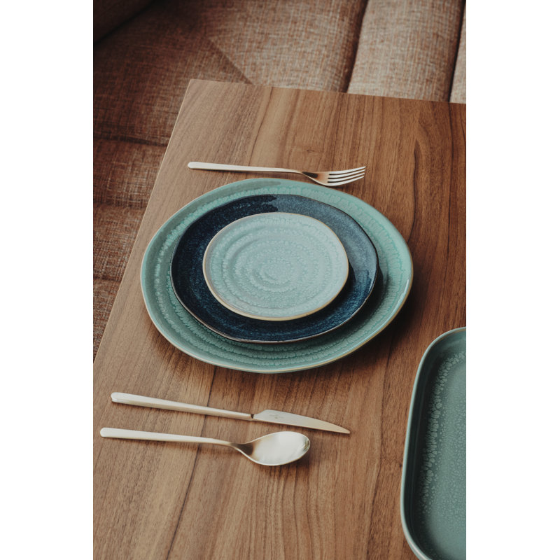 Gemstone Moonstone Stoneware Bread And Butter Plate