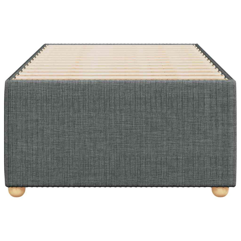 Structure de lit Latitude Run® sans tissu pour matelas, Gris foncé, Très grand californien