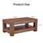 Table basse en bois avec tablette-120867941