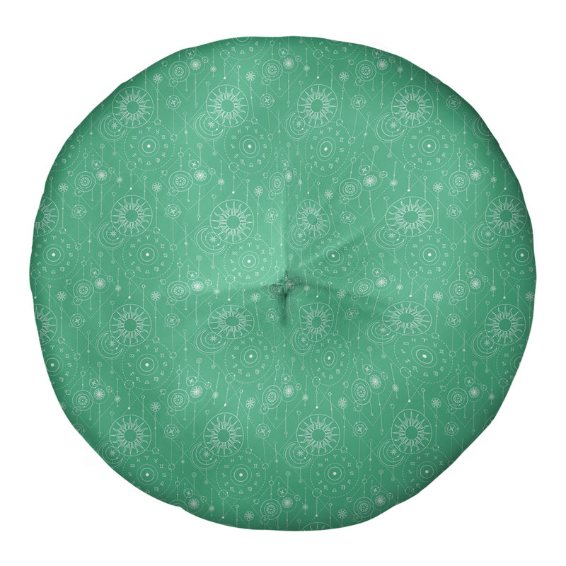 Coussin de sol Katelyn Elizabeth, 26 po x 26 po, Vert