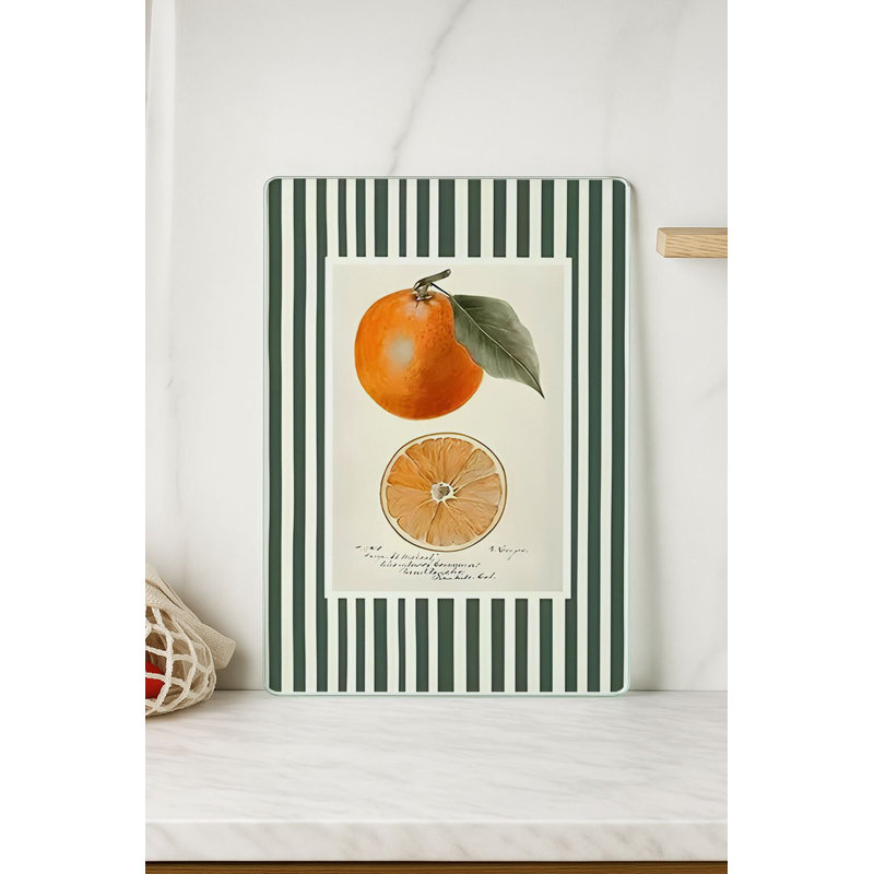Durable Tempered Glass Cutting Board, 7.9 x 11.8 inches | 100% Antibacterial, Non-Slip Silicone Feet | Easy Clean Surface, Perfect for Food Prep & Kitchen Use, Not Dishwasher, Microwave, or Oven Safe