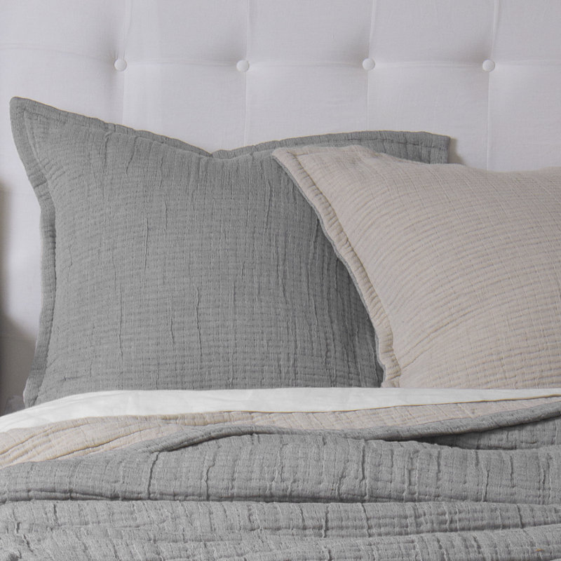 Dorius Coverlet, California King, Gray
