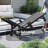 Patio Lounge Chair Outdoor, HDPE Chaise with Reclining Backrest for Poolside Sunbathing and Tanning-340363319