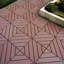Paquet de 44 tuiles de terrasse emboîtables en plastique (brun)
