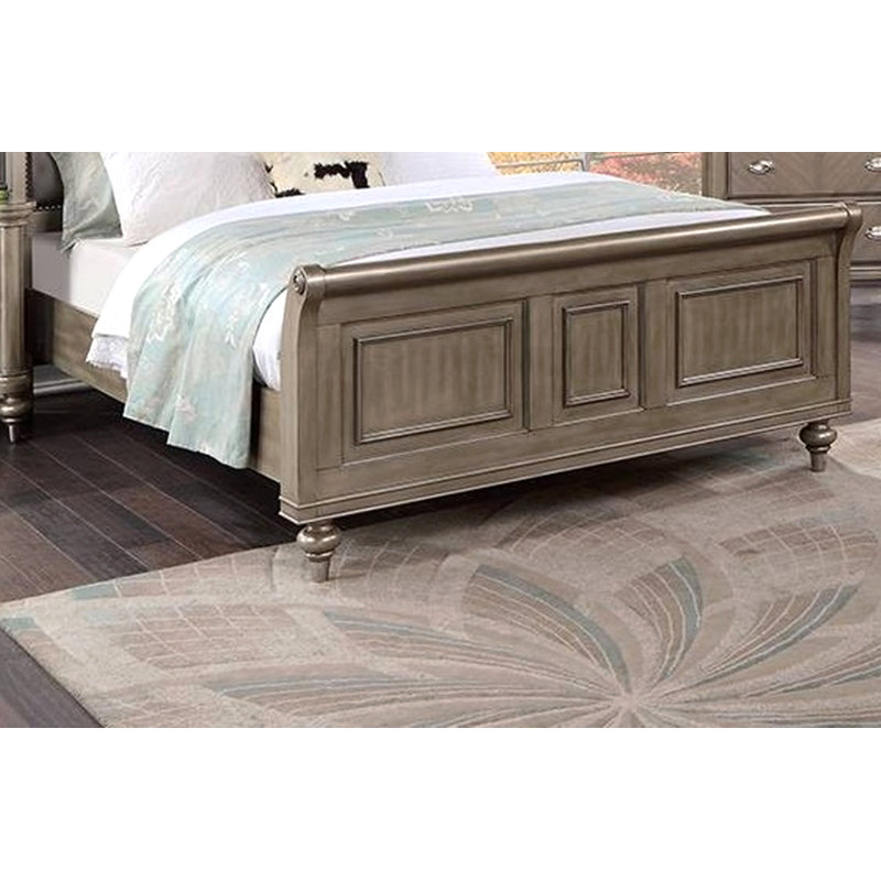 Mobilier de chambre à coucher à deux panneaux avec tête de lit à très grand lit de style moderne et luxueux 1 pièce
