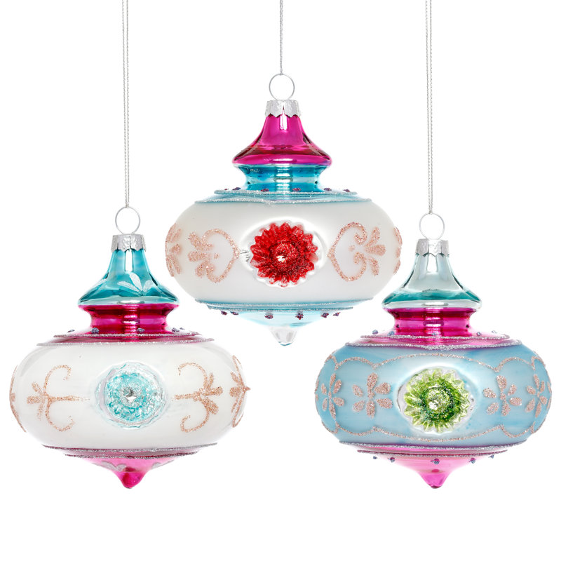 Pastel Onion Ornament - 3 Inches Set Of 6