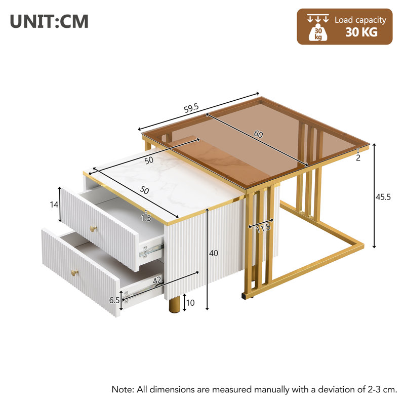 Adamarys Coffee Table with Storage