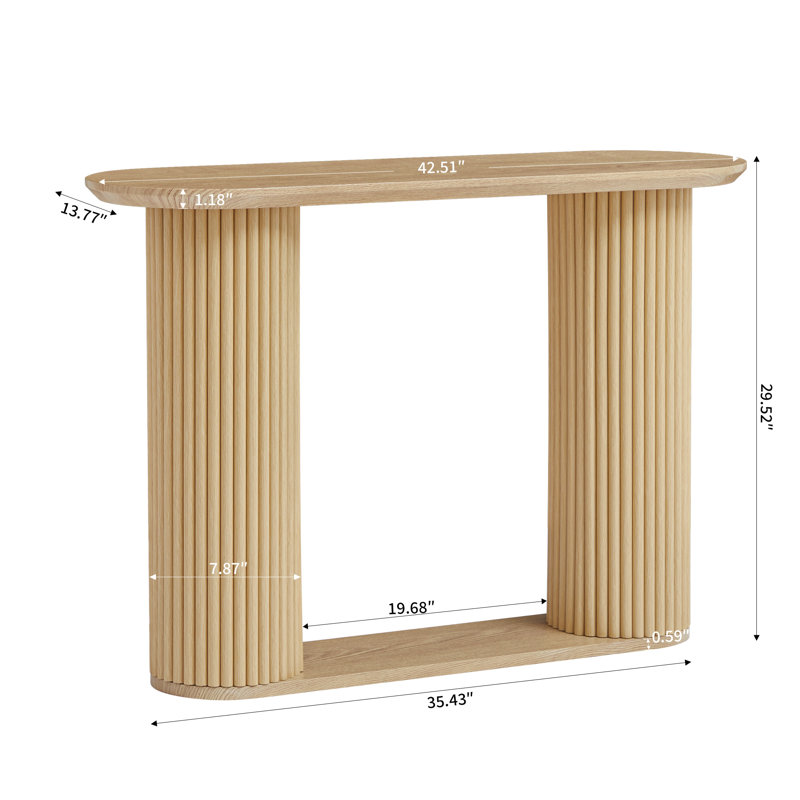 42.51" Console Table, Natural