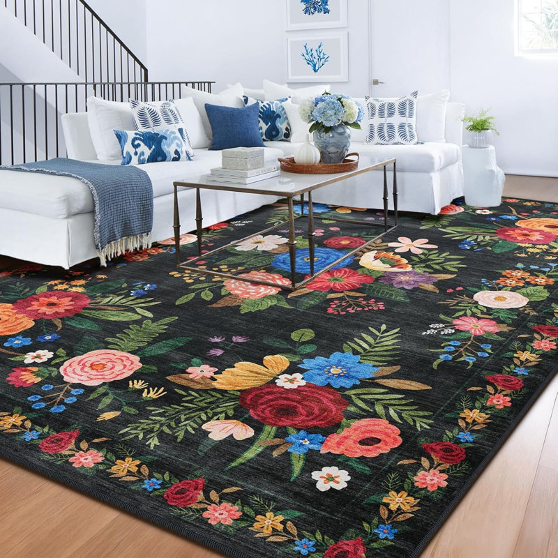 Floral 120cm X 180cm Area Rug