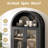 71'' Tall Arched Storage Display Cabinet-114229063