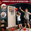 Tableau de pointage basketball avec effets de lumière dynamiques - Jeu d'intérieur télécommandé pour enfants et adultes