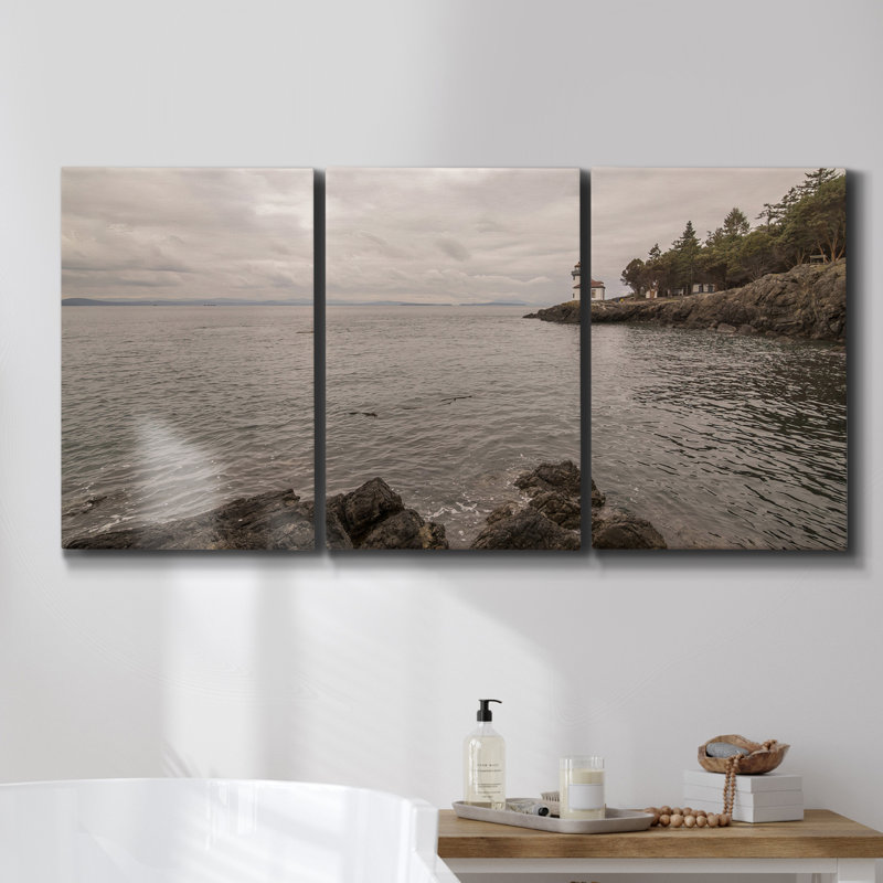 Urban Oasis I, ensemble de 3 toiles encadrées, H 48 po x l 96 po x P 2 po