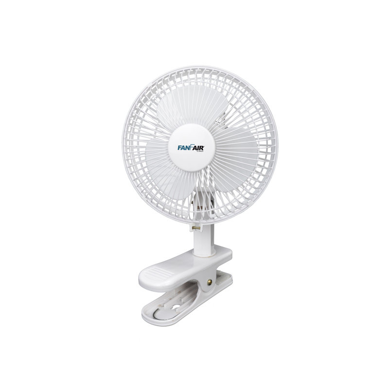 Fanfair 6 In. Clip On Fan In White
