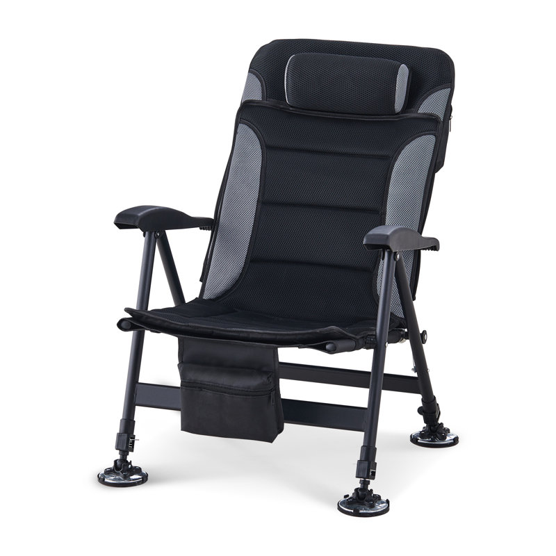 Camay Folding Camping Chair, Grey/Black