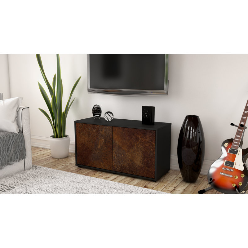 Tylor 92cm W Chest of Drawers, Black/Dark brown