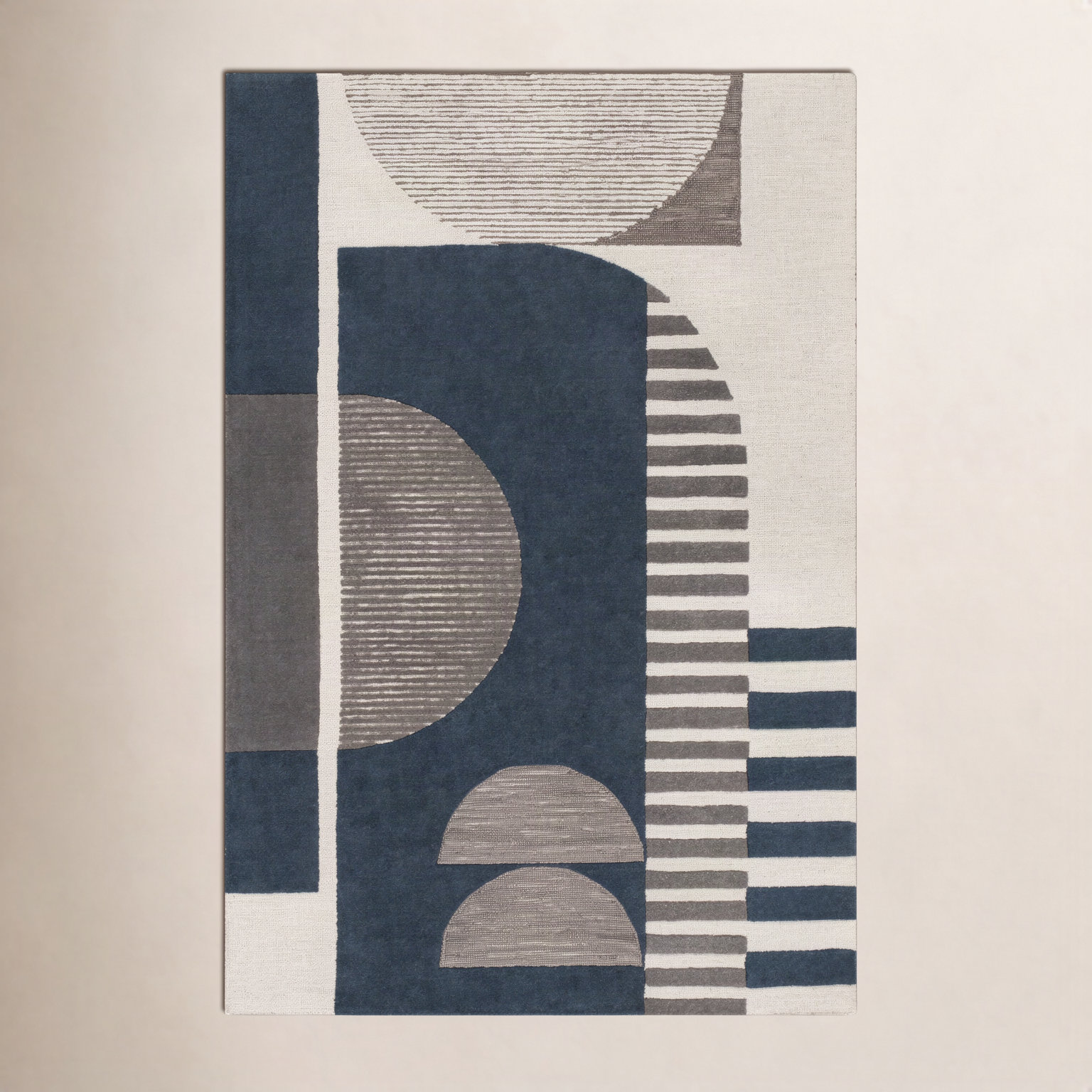 Sola Hand-Tufted Geometric Rug, Rectangle 8' x 10'