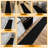 Indoor 1 ft. 10.5 in. x 36 ft. Black Non-Slip Aisle Runner Rug For Events, Weddings, Venues-1197852543