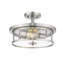 Plafonnier encastré 2 lumières 13,75 po Attah-2087760861