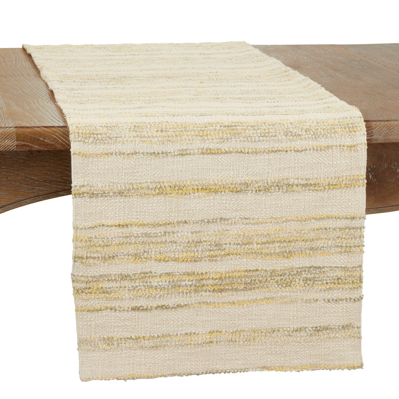 Striped 100% Cotton Table Runner