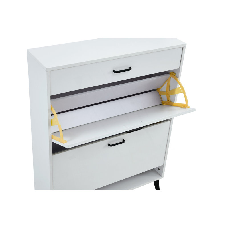 Armoire à chaussures avec pieds en métal