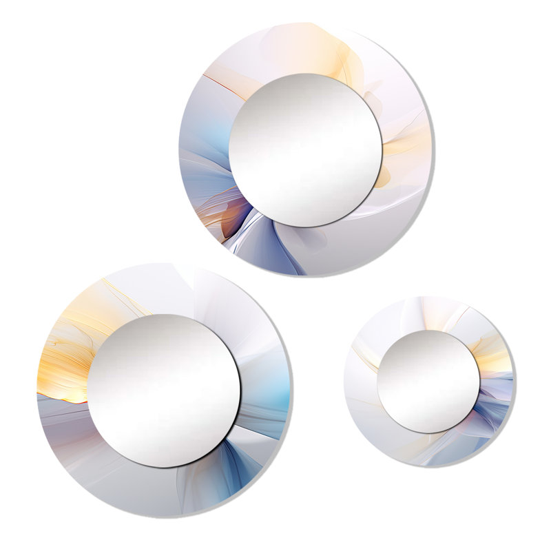 Elimanuel Metal Round Mirror